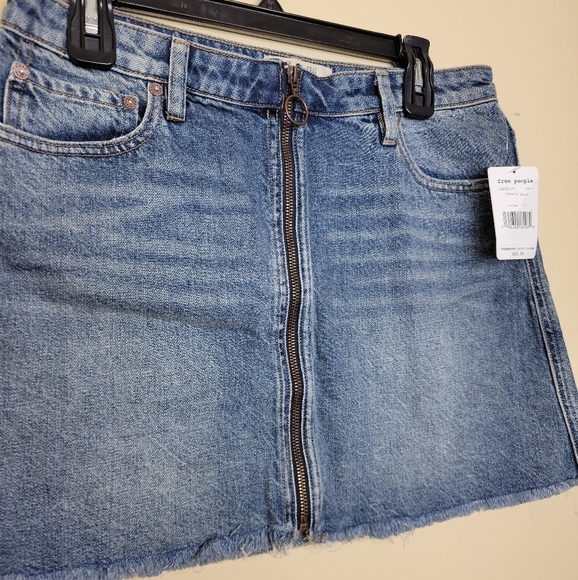 Free people We The Free Mini Denim Skirt Size 29 - Picture 2 of 4